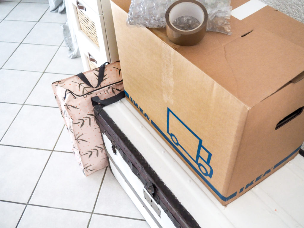 déménagement carton sac