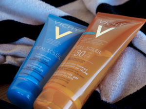 crèmes solaires et après soleil vichy