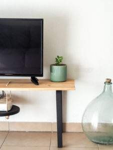 meuble tv diy tabouret frosta ikea