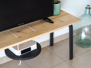 meuble tv diy tabouret frosta ikea