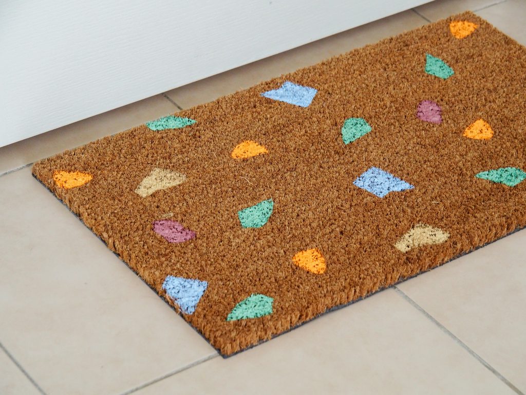 diy paillasson effet terrazzo résultat